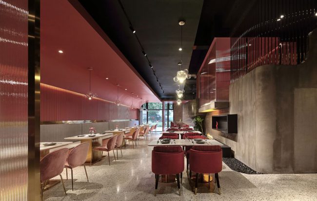 轻奢工业风西餐厅装修图