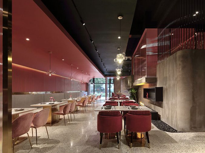 轻奢工业风西餐厅装修图