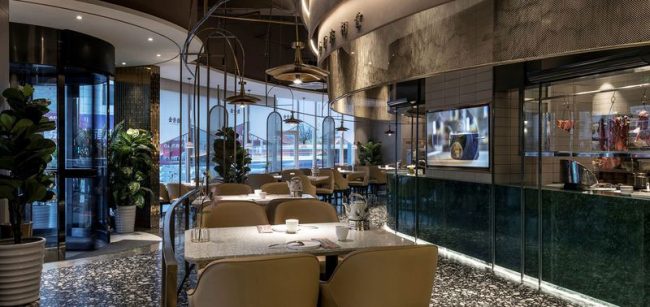 轻奢西餐厅公共区域装修图