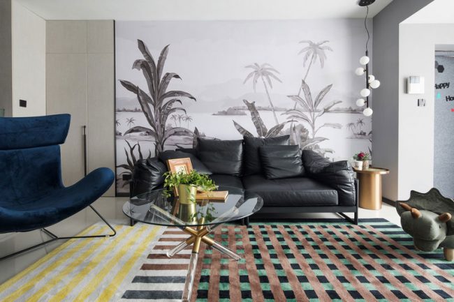 轻奢现代风家居客厅休息区场景装修图