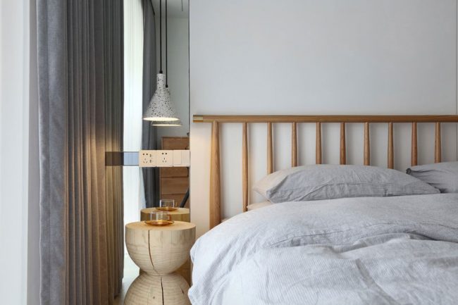 浅色原木风的的民宿设计