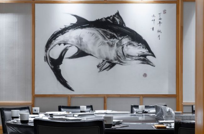 日式餐厅的背景墙设计