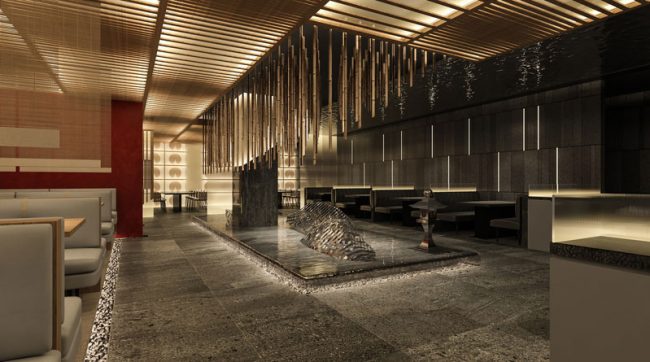 深色餐厅吊顶设计方案