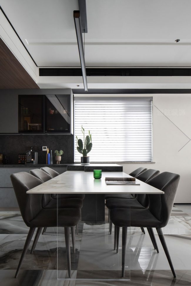 时尚简约的餐厅设计效果图