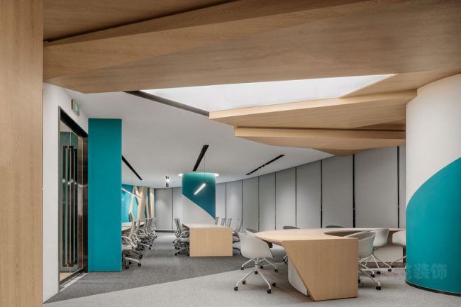 现代北欧风办公室事务区场景装修图