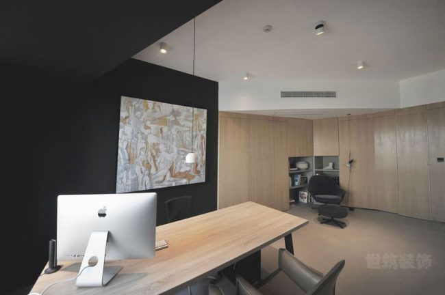 现代北欧风办公室主管办公空间装修图