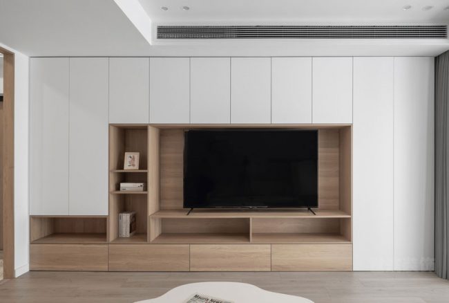 现代北欧风格家居背景墙装修图