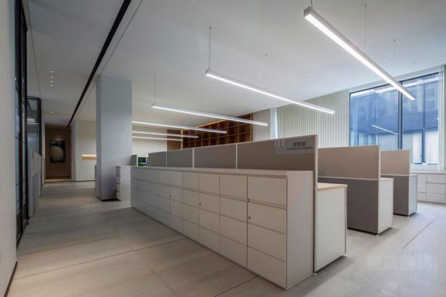 现代风格办公室办公区效果图