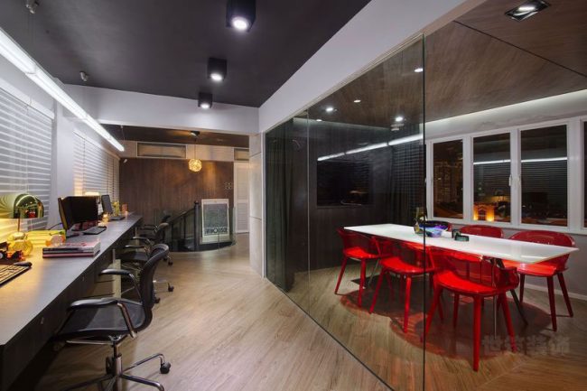 现代风格办公室场景装修图