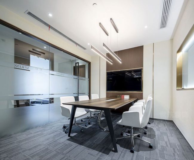 现代风格办公室贵宾会议室设计图
