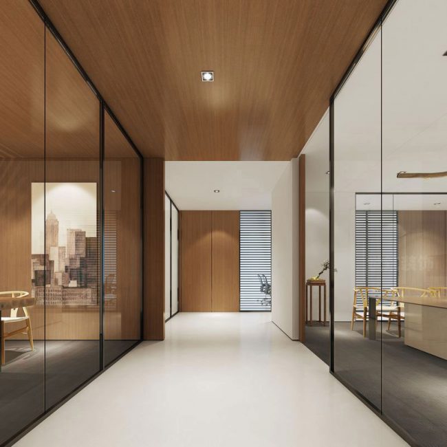 现代风格办公室过道装修图