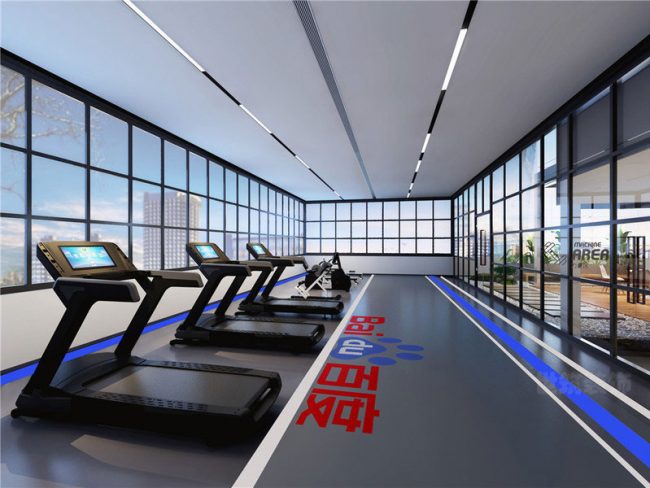 现代风格办公室健身房装修图