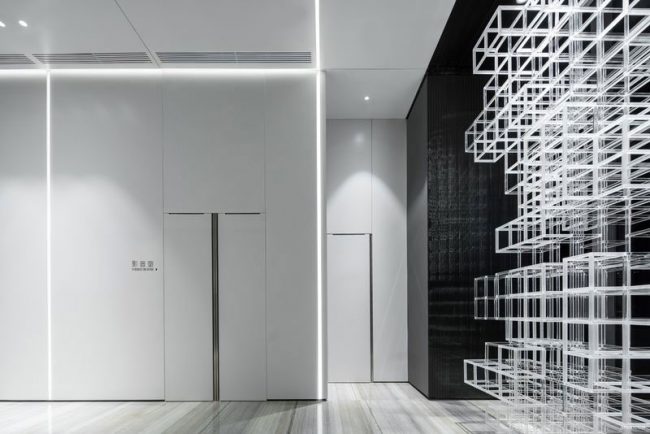 现代风格办公室前廊装修图