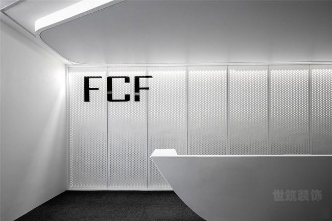 现代风格办公室前厅环境装修图