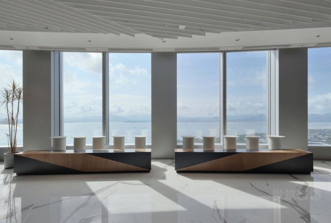 现代风格办公室前厅装修图