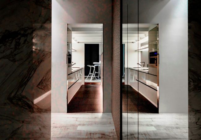 现代风格办公室入口空间装修图