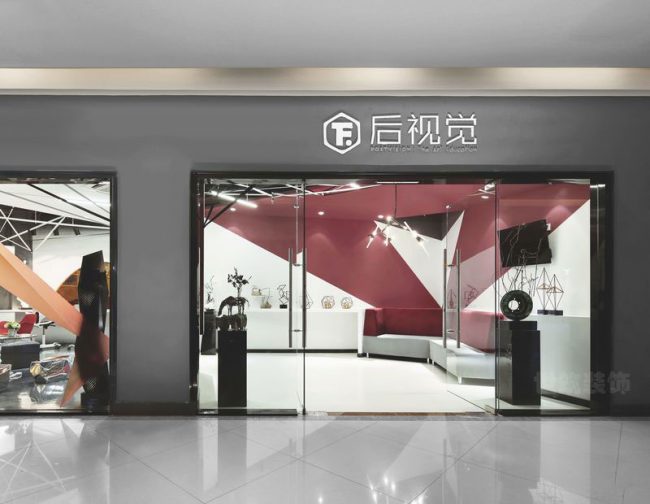 现代风格办公室外立面形象装修图