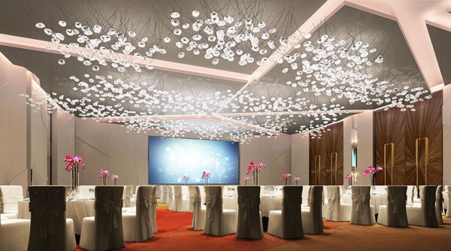 现代风格餐饮场景宴会厅空间装修图