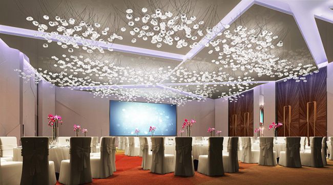 现代风格餐饮空间宴会厅装修图