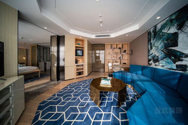 现代风格酒店套房装修图
