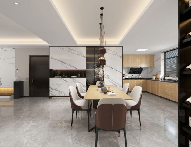现代风格家居场景餐厅范围装修图