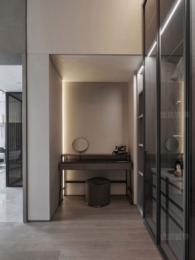 现代风格家居场景衣帽间区域装修图