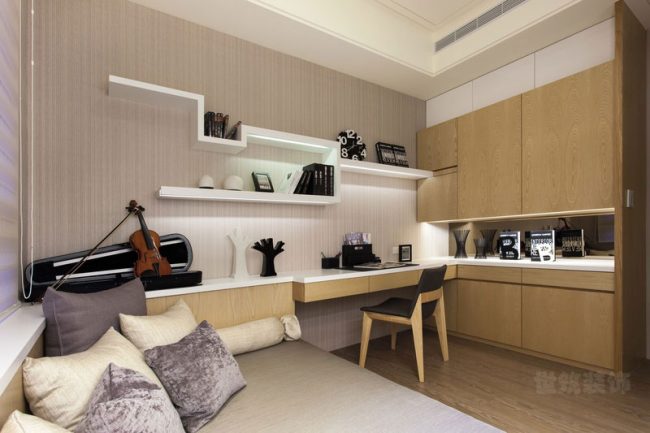 现代风格家居空间客房场景装修图