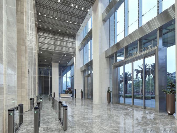 现代风格企业办公空间服务大厅装修图