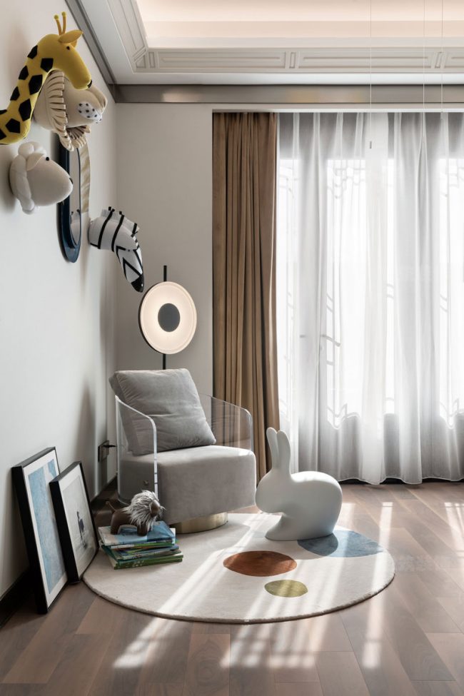 现代风格样板间儿童玩乐区装修图