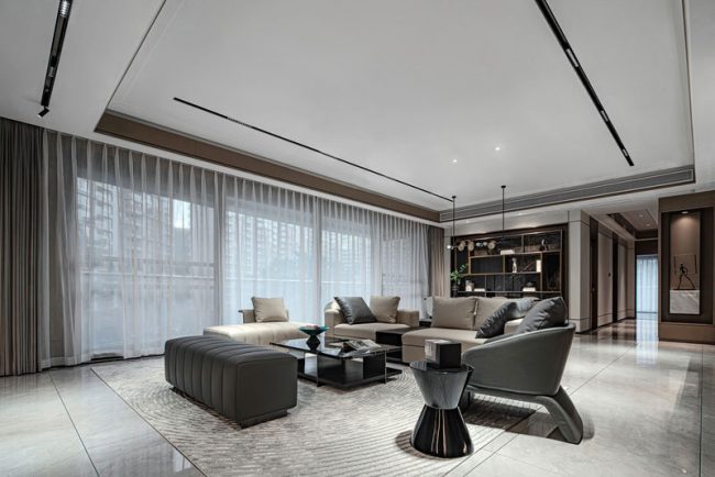 现代风格样板间休闲厅空间装修图