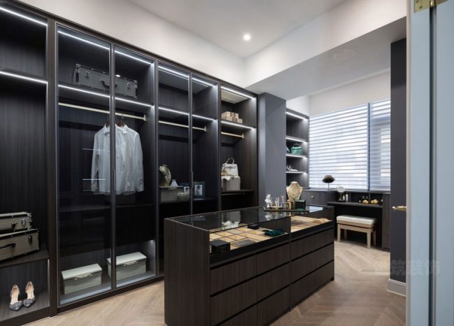 现代风格样板间衣帽间装修图