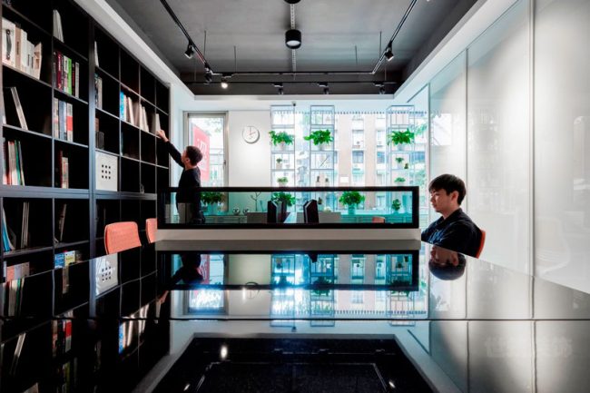 现代工业风办公室职员事务区装修图