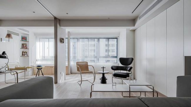 现代极简办公空间总监办公室装修图