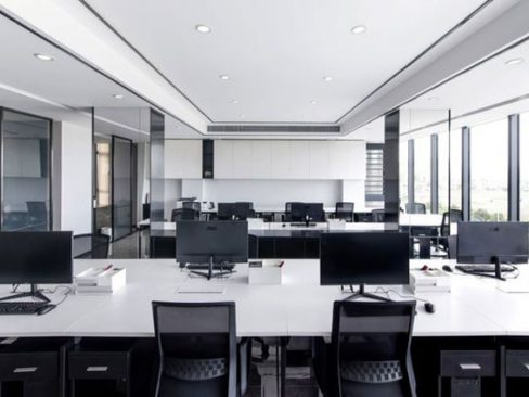 现代极简风格办公室事务区装修图