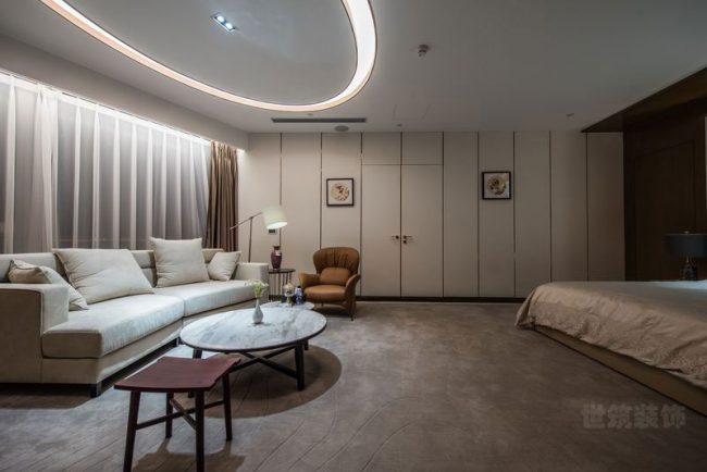 现代简约风办公室休息套房装修图