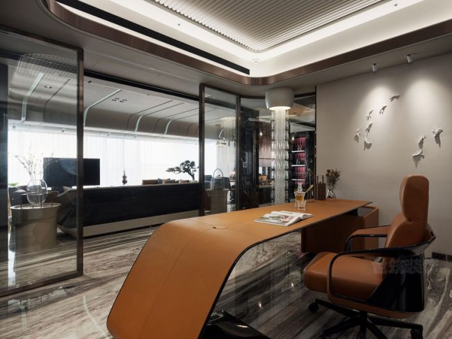 现代轻奢风办公场所总监办公室装修图