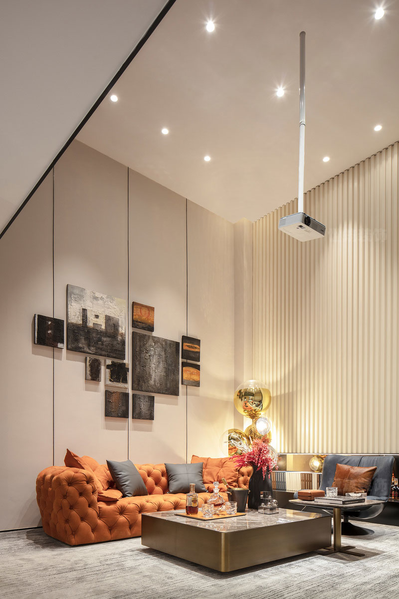 现代中空客厅设计效果