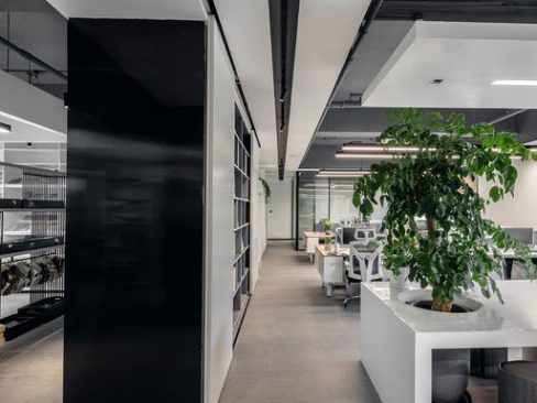 现代中式办公室公共区位置装修图