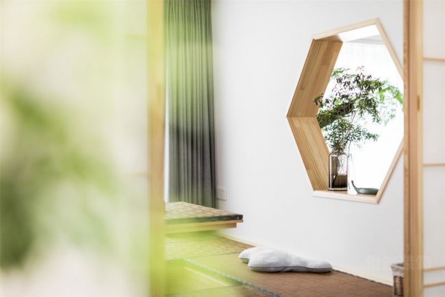 新中式别墅空间榻榻米休闲区装修图