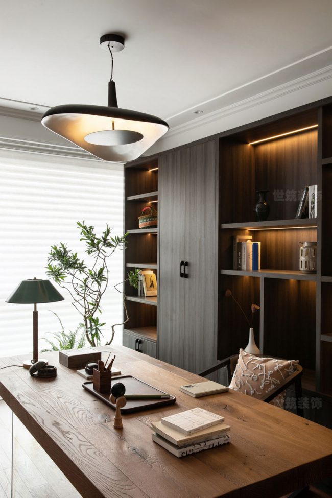 新中式别墅书房装修图