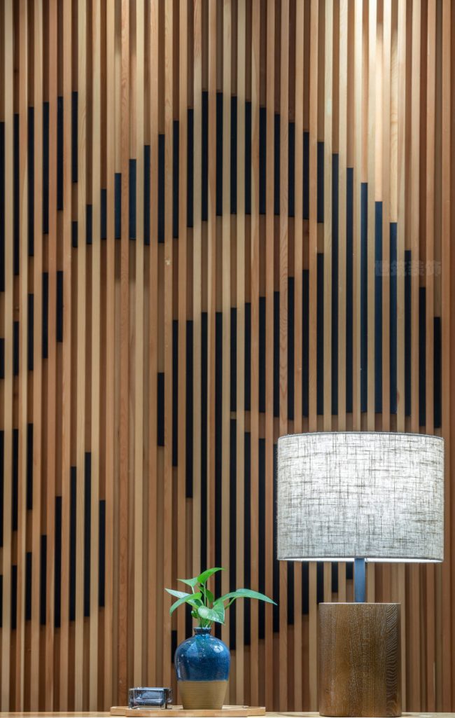 新中式餐厅前台区域装修图