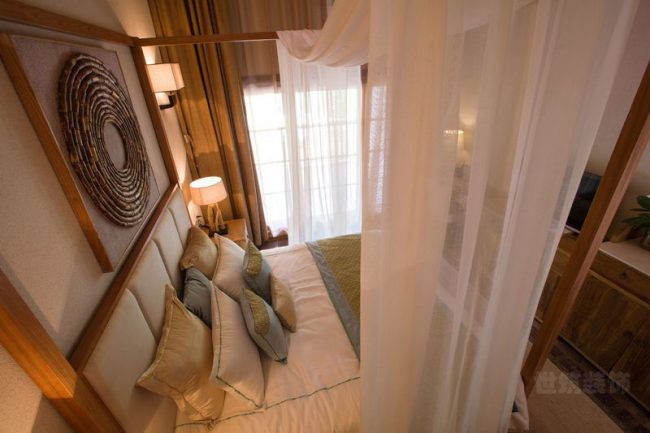 新中式度假酒店套房装修图