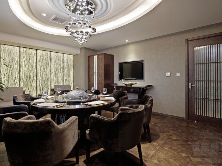 新中式风格餐厅包房位置装修图