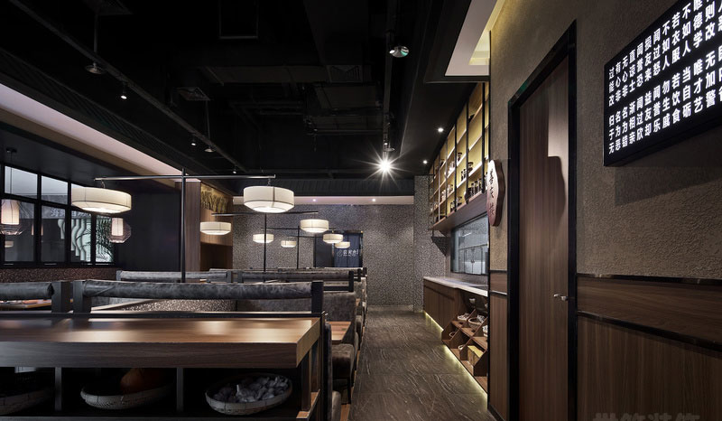 新中式风格餐厅场景用餐空间装修图