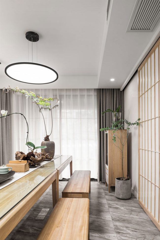 新中式风格家居茶饮会客空间装修图