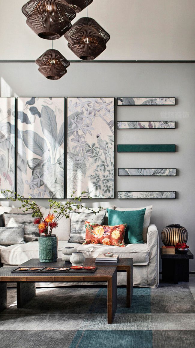 新中式风格家居客厅空间装修图