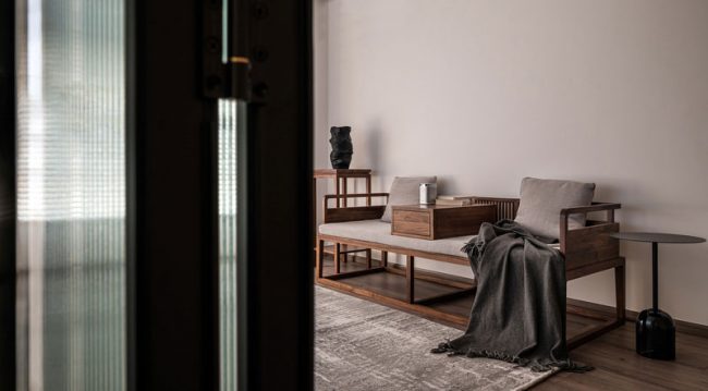 新中式极简风家居场景休闲厅装修图