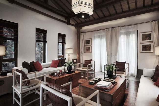 新中式家居会客室装修图