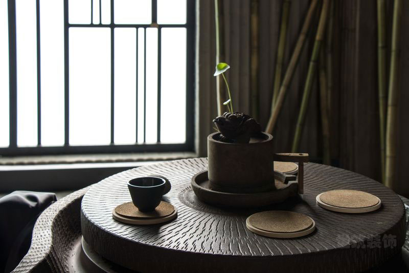 新中式家居品茶室装修图