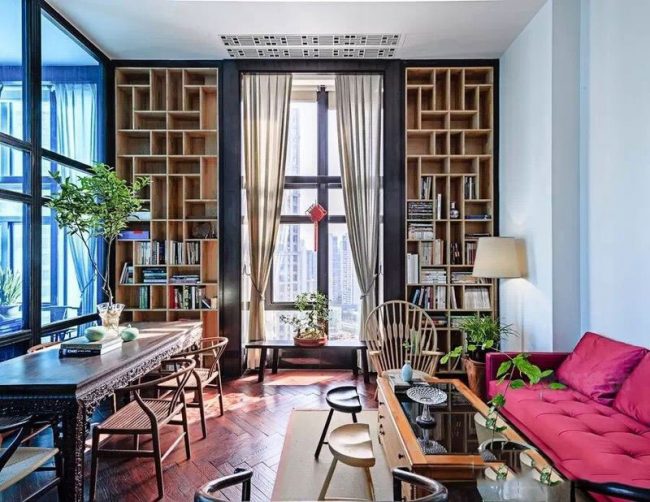 新中式家居书房空间装修图